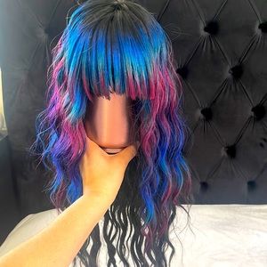 Cosmic Galaxy wig wavy style